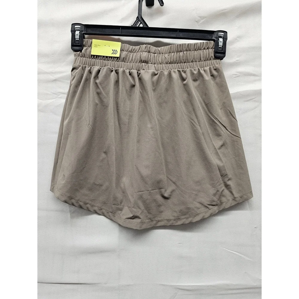 All in Motion Womens Athletic Skort‎ Brown Poly Blend Workout Size XS